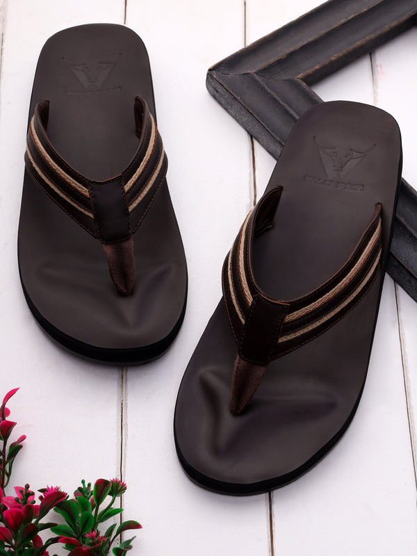 Odessa Brown-Beige Slippers
