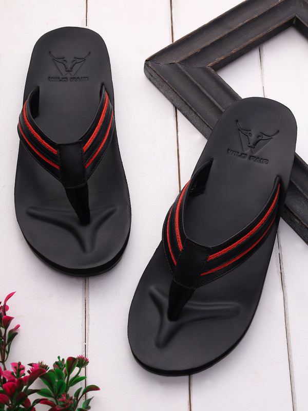 Odessa Black-Red Slippers