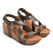 Chole Wedge Cork Sandal - Brown