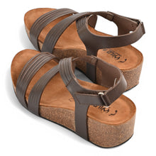 Chole Wedge Cork Sandal - Brown
