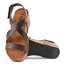 Chole Wedge Cork Sandal - Brown