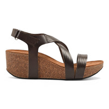 Chole Wedge Cork Sandal - Brown