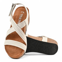 Chole Wedge Cork Sandal - White