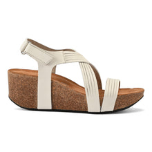 Chole Wedge Cork Sandal - White
