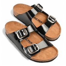 Elara Cork Sandal - Black