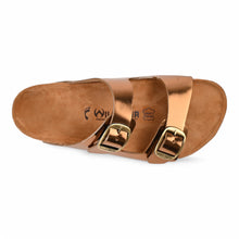 Elara Cork Sandals - Bronze