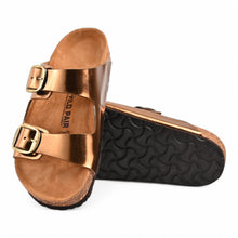 Elara Cork Sandals - Bronze