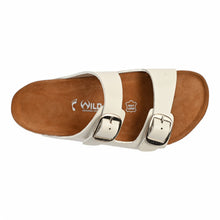 Elara Cork Sandals - White