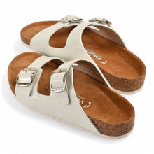 Elara Cork Sandals - White