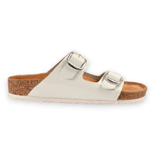 Elara Cork Sandals - White