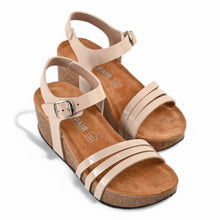 Serena Wedge Cork Sandal - Beige