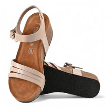 Serena Wedge Cork Sandal - Beige