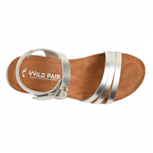 Serena Wedge Cork Sandals - Silver