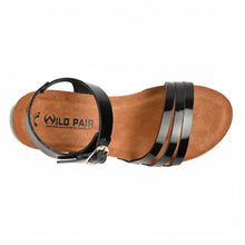 Serena Wedge Cork Sandals - Black