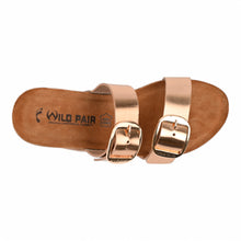 Valencia Wedge Cork Sandals – Rose Gold