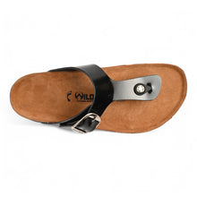 Zaria Cork Sandals - Black