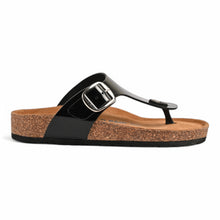 Zaria Cork Sandals - Black