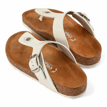 Zaria Cork Sandals - White