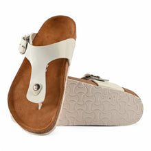 Zaria Cork Sandals - White
