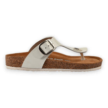 Zaria Cork Sandals - White