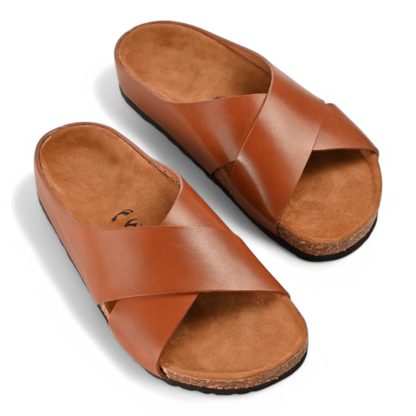 Aria Cork Sandals - Tan