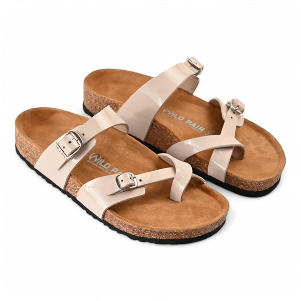 Aurora Cork Sandals - Beige