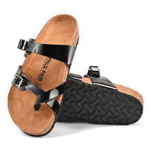 Aurora Cork Sandals - Black