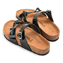 Aurora Cork Sandals - Black