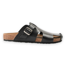 Orion Cork Sandals - Black