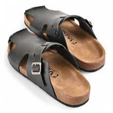Orion Cork Sandals - Black