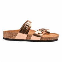 Aurora Cork Sandals – Rose Gold