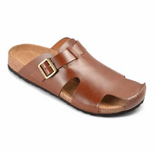 Orion Cork Sandals - Dark Tan