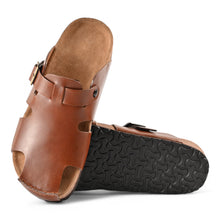 Orion Cork Sandals - Dark Tan