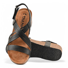 Chole Wedge Cork Sandal - Black
