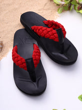 Enduro Black-Red Slippers